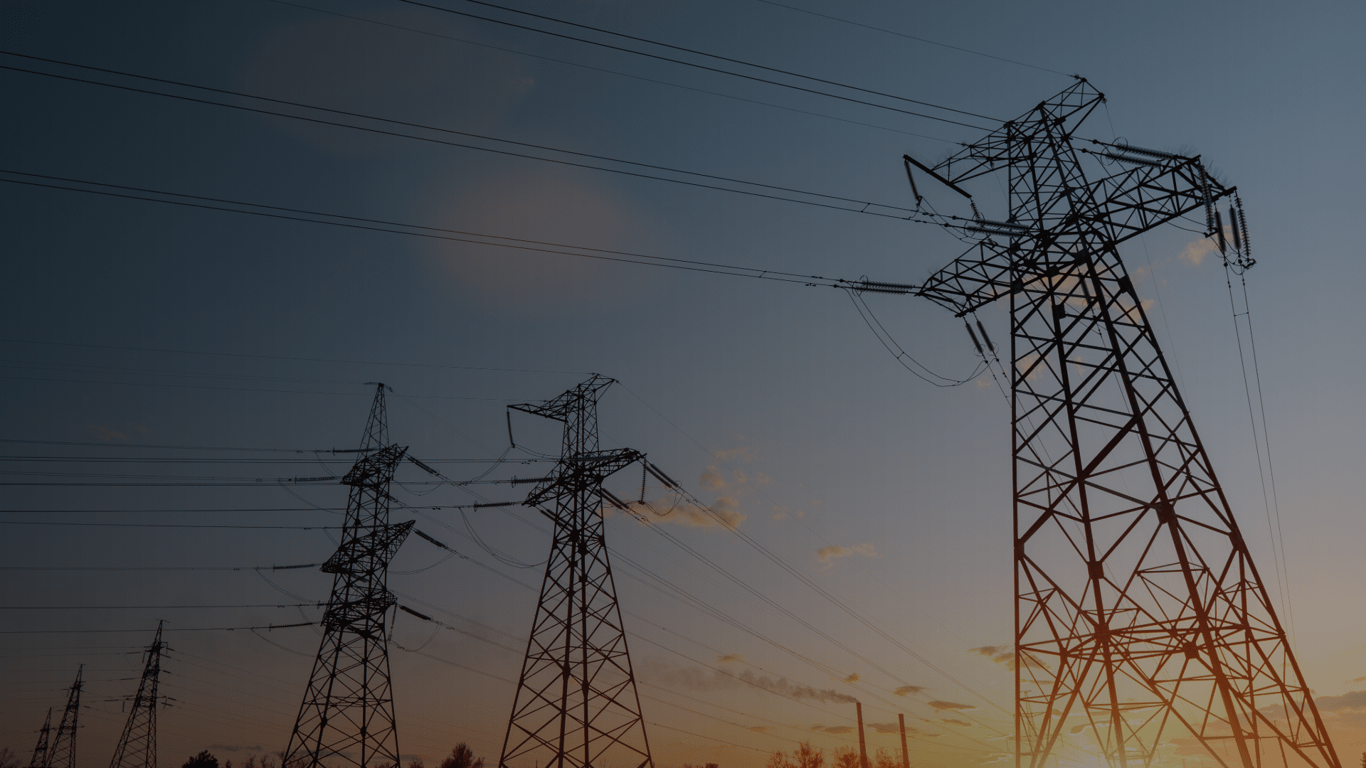 power lines in field